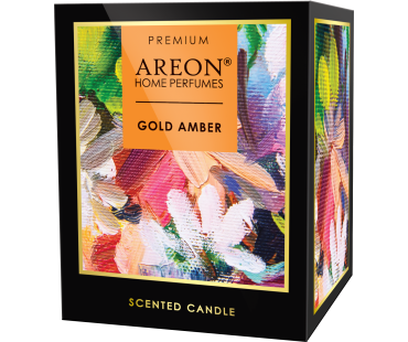 Areon Home Premium Scented Candle Gold Amber